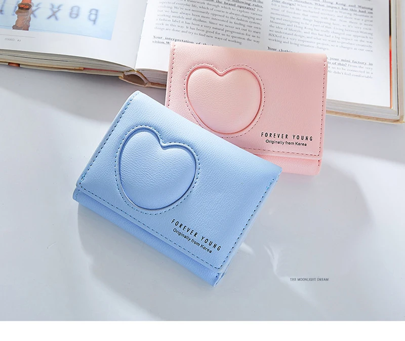 WEICHEN женский короткий кошелек, модные женские кошельки, держатель для карт, женский портативный многофункциональный Одноцветный кошелек для мелочи