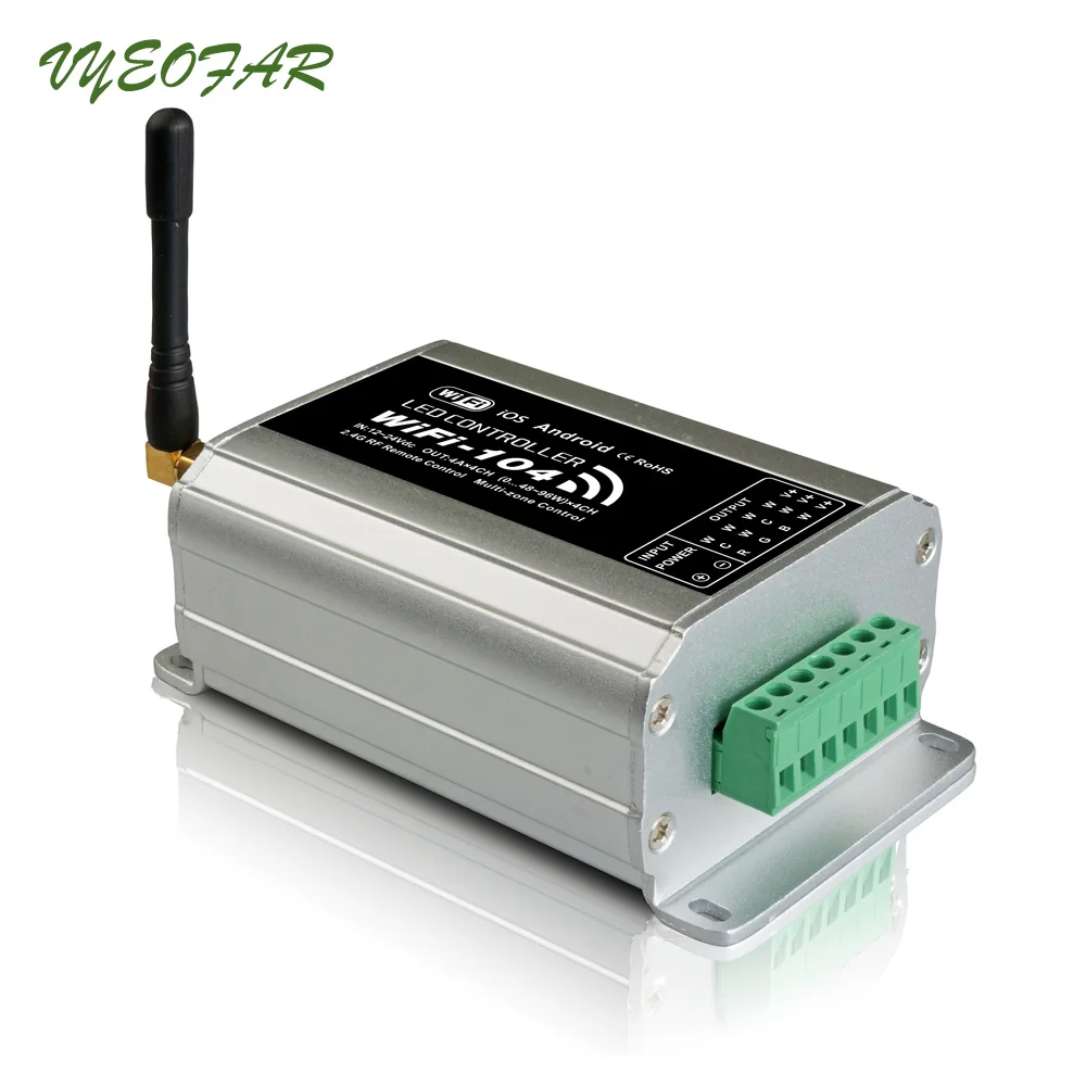 Светодиодный контроллер WIFI rgb Wifi-104, UX8 Сенсорная панель rgb контроллер CV cc беспроводной приемник(R4-5A/R4-CC