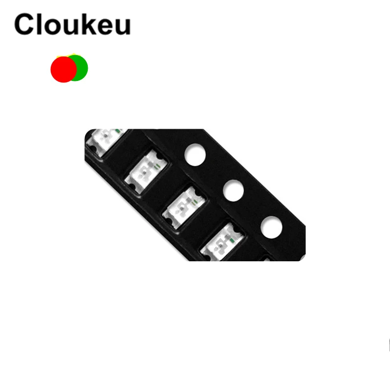 

50Pcs 0603 Red Green Bicolor SMD lamp beads Led 1615 Light emitting diode