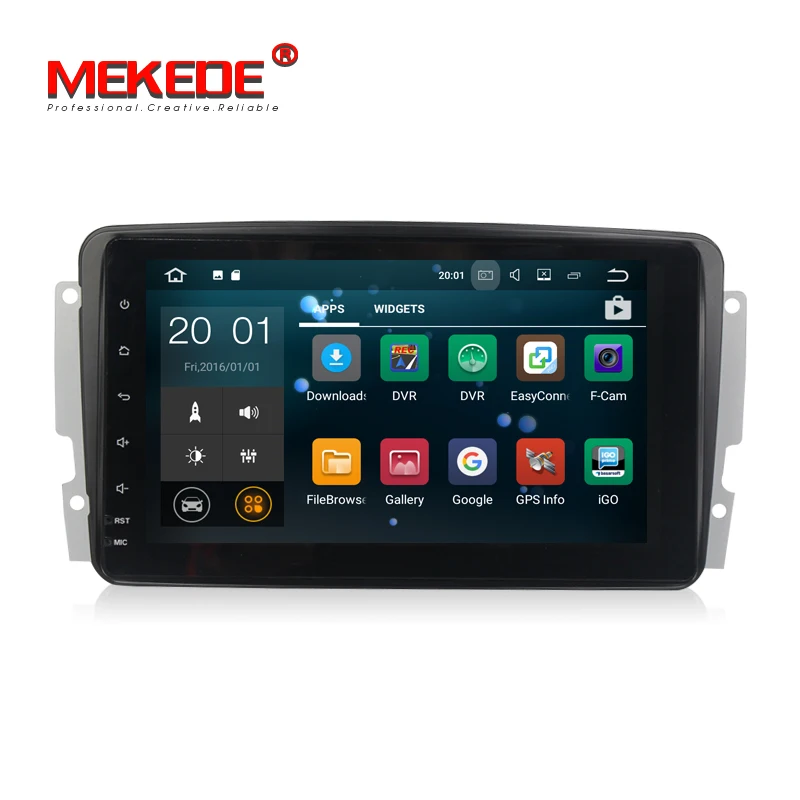 Бесплатная доставка Android7.1 Quad core Автомобильный gps плеер для Benz W209 W203 W168 мл W163 W463