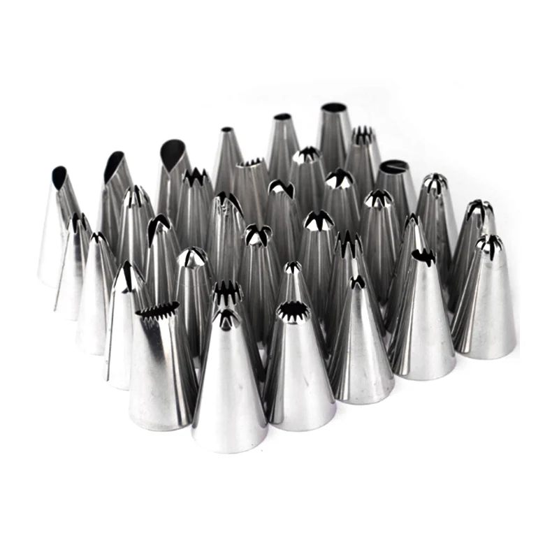 35 шт./компл. Набор насадок для украшения тортов из нержавеющей стали | Дом и сад