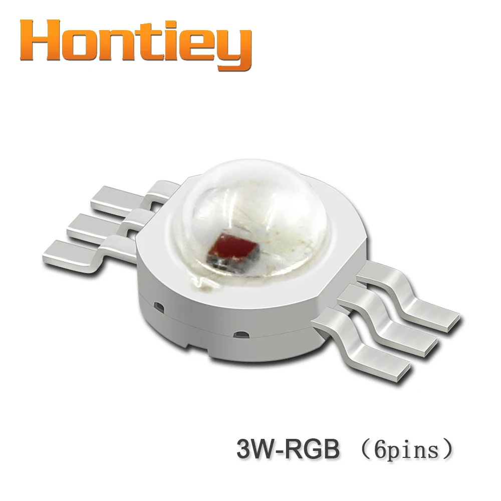 Hontiey 3 Вт RGB светодиодный красный зеленый сине-белые высокое Мощность лампа 4/6/8