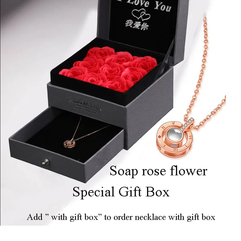 Amxiu DIY, Ожерелье I Do, 100 языков, проекционное Ожерелье I love you, 925 пробы, серебряное ожерелье для женщин, свадебное ювелирное изделие, подарок