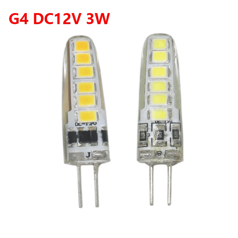 Новинка G4 3 Вт DC12V сменный галогенный светодиодный светильник 30 лампы силикагель