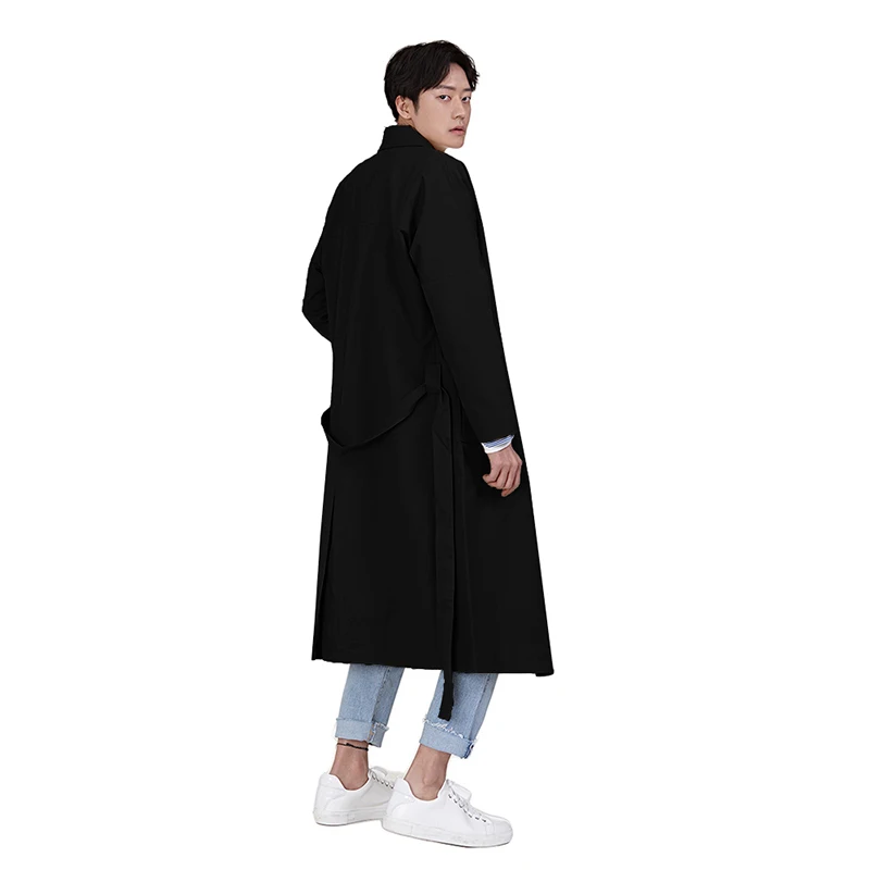 2018 Корейская Осенняя мужская мода простой отложной воротник Loos Ecasual