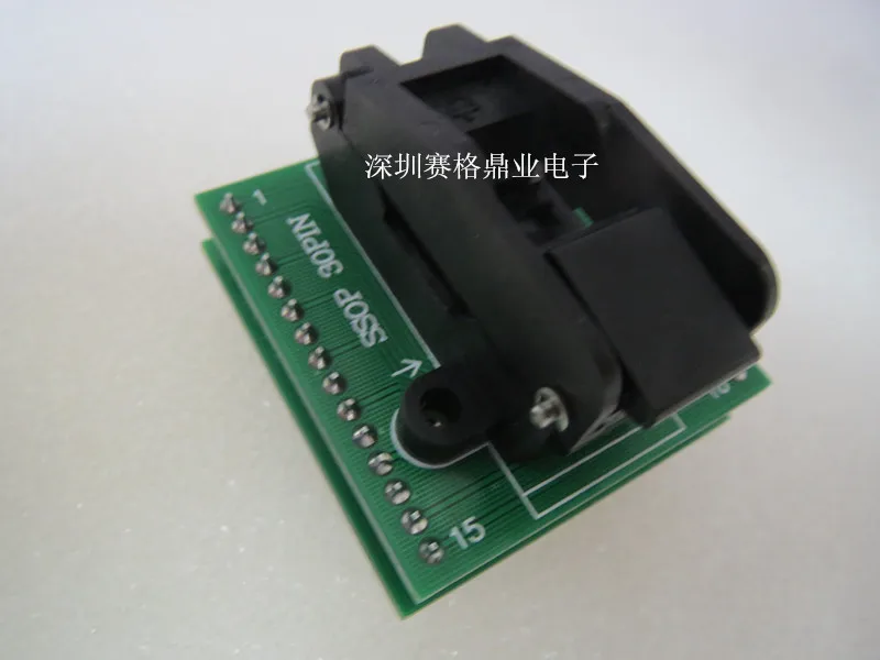SSOP30/DIP30 TSSOP30 IC51-0302-914 Burn-in Socket gold plating IC testing seat Test test bench |