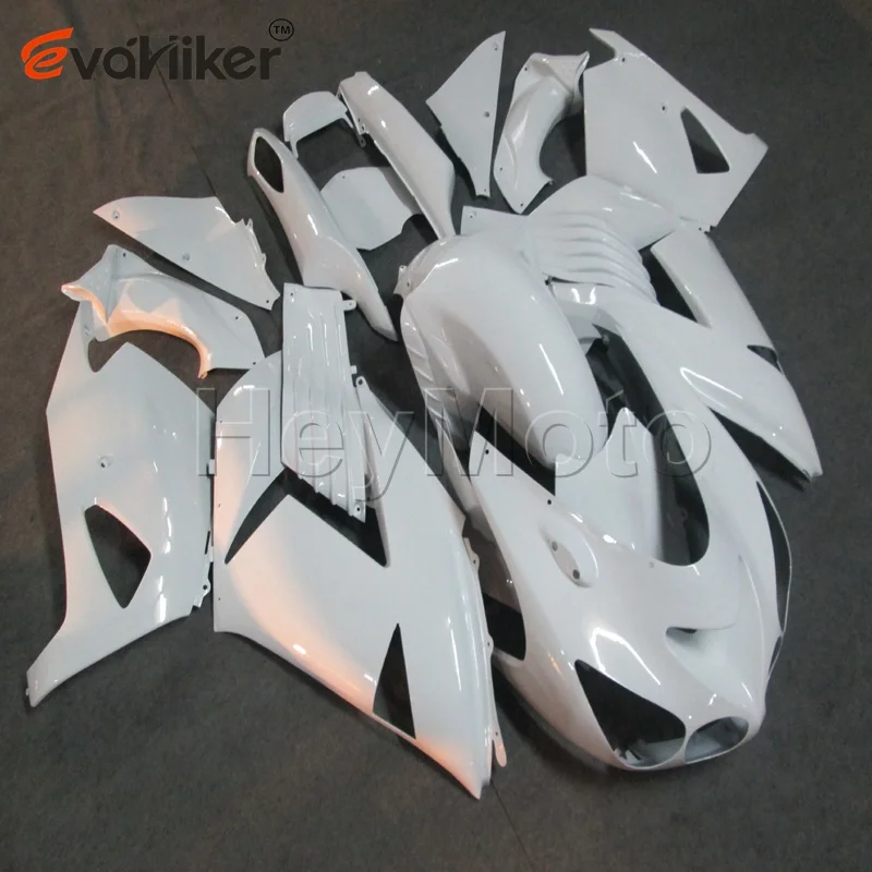 Обтекатели из АБС пластика для ZX14R 2006 2007 2008 2009 2010 2011 2012 2013 2014 2015 2016 белые литьевые