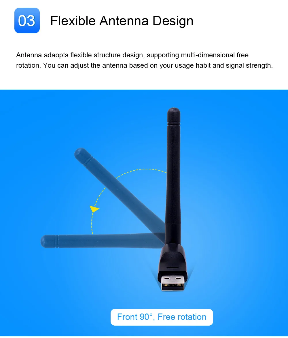 SATXTREM MT7601 мини USB wifi-адаптер с антенной 150 Мбит/с 2дб WiFi ключ Wi-Fi приемник беспроводная сетевая карта для Windows ПК ноутбук