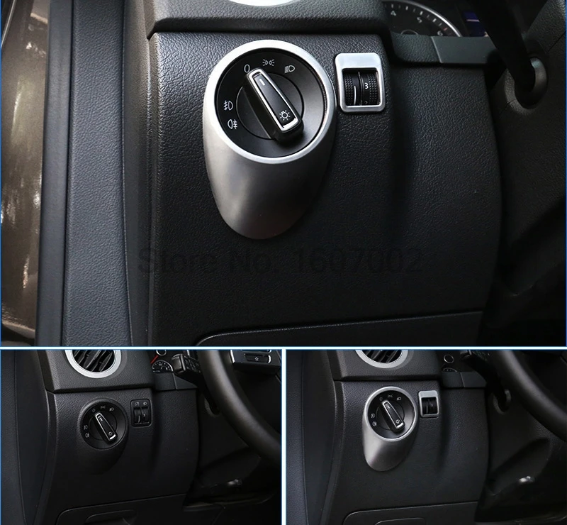 Для Volkswagen VW Tiguan 2012 2015 матовая хромированная интерьерная центральная консоль