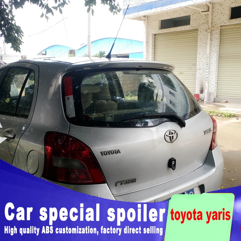 Спойлер для toyota Yaris 2008 2009 2010 2011 2012 2013 года высококачественный спойлер из АБС