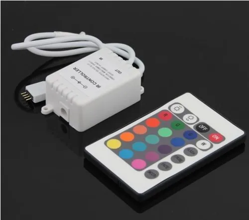 RGB LED Strip Light SMD3528 DC 12V Flexible 60LED/m 5m Power Adatpter Remote ControllerReceptor | Лампы и освещение