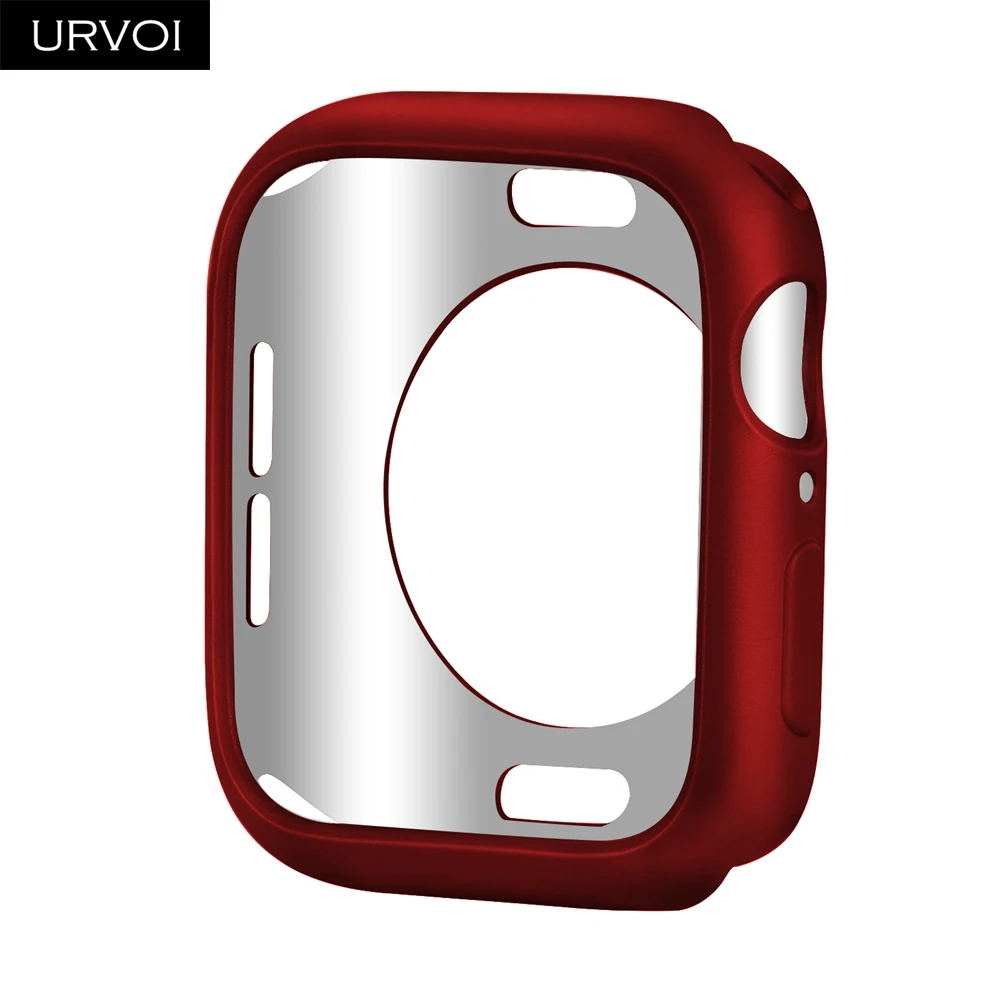 Защитный чехол URVOI для apple watch полностью из ТПУ серии 6 SE 5 4 3 2 ремешок силиконовый