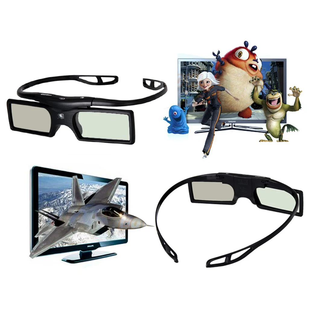 Top Deals Gonbes 3D Glasses for DLP-Link projector Beamer OPTOMA GT750 GT360 HD20 HD21 Benq Viewsonic Acer Dell Vivitek SHARP |