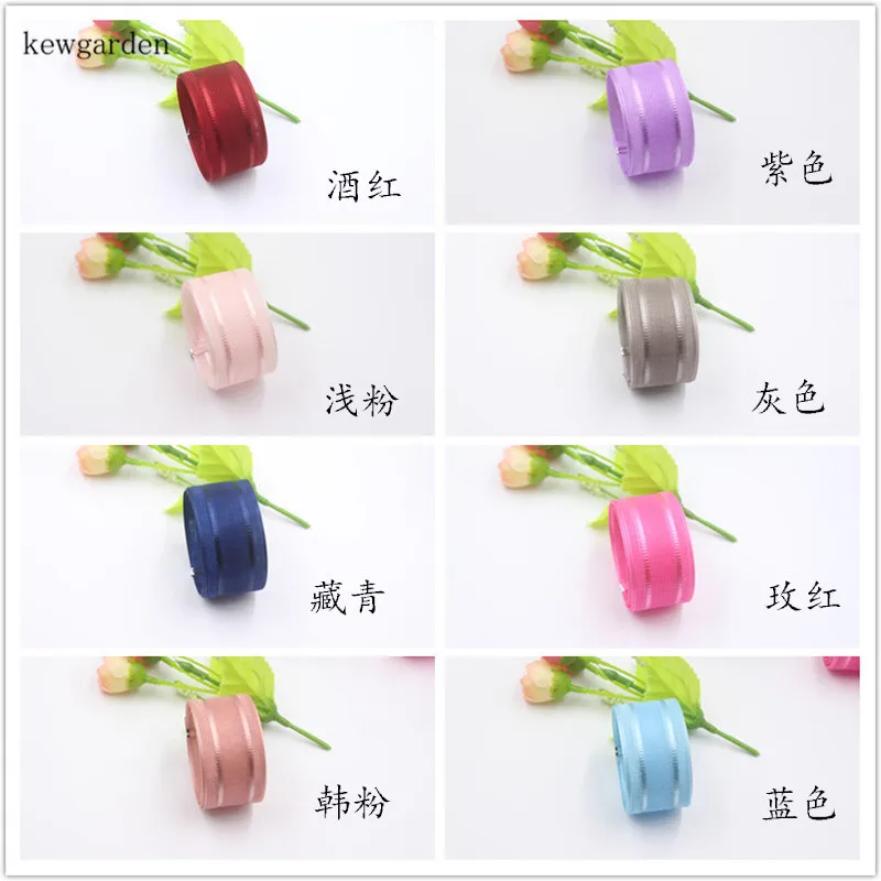 Kewgarden 25mm 1&quot Double Line Yarn Chiffon Ribbons Handmade Tape DIY Bowknot Accessories Stripe Riband 12m/lot | Дом и сад