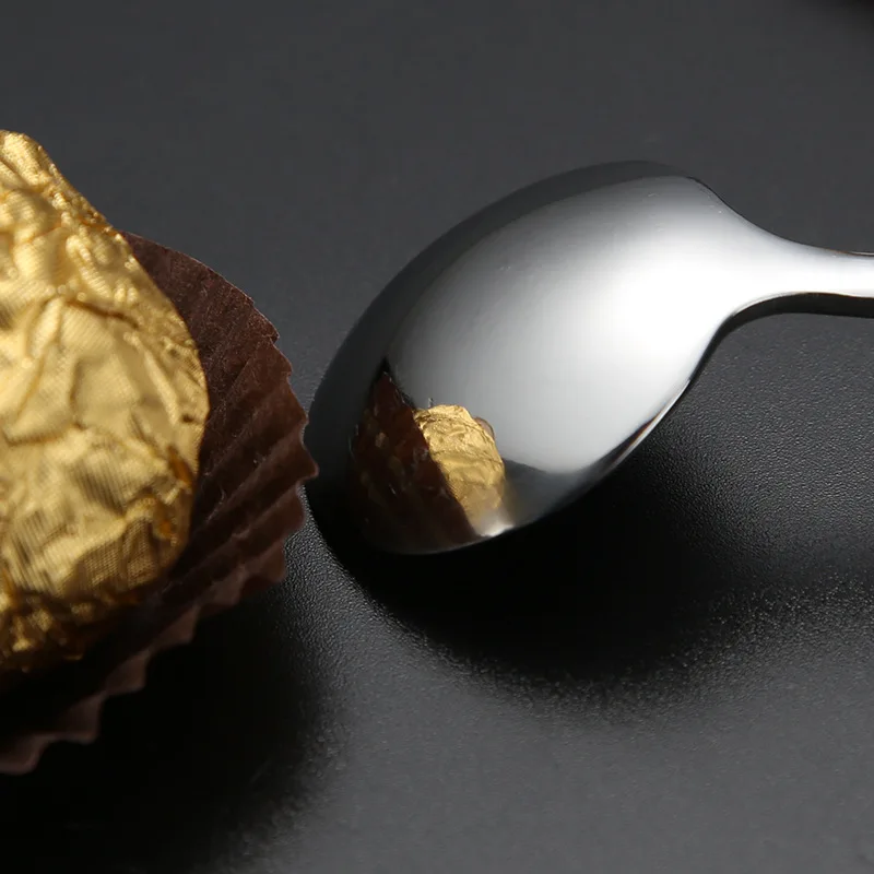 1 шт. Larcolais Нержавеющая сталь Роскошные перемешивания ручка Кофе ложка чайная
