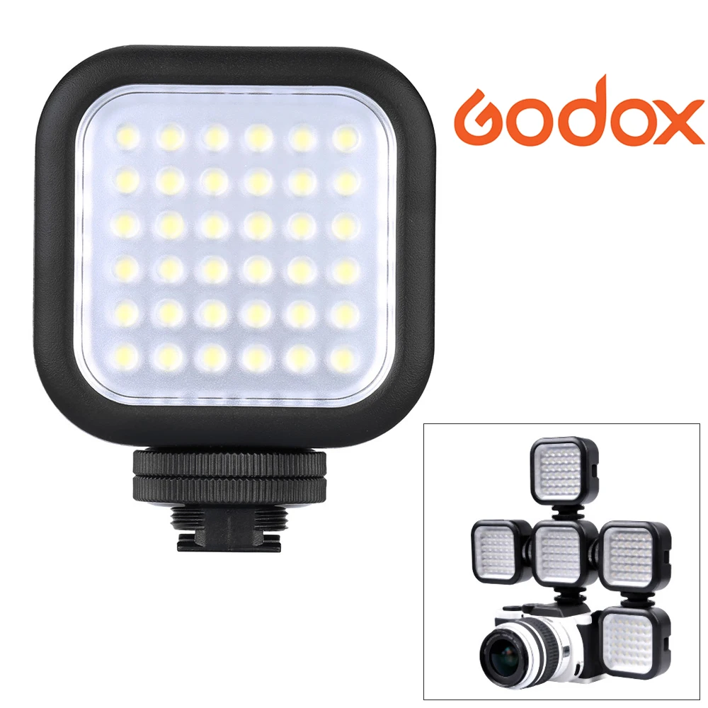 Оригинальный светодиодный светильник Godox 36 светодиосветодиодный s лампа 5500 ~ 6500K