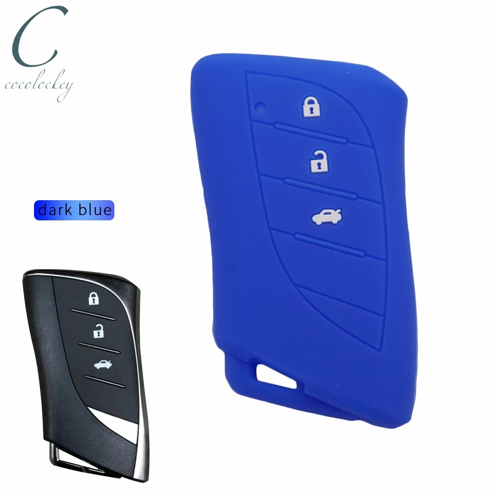 Cocolockey чехол для автомобильного ключа lexus es200 250 260 300h 3 кнопки смарт ключ 2018 2019