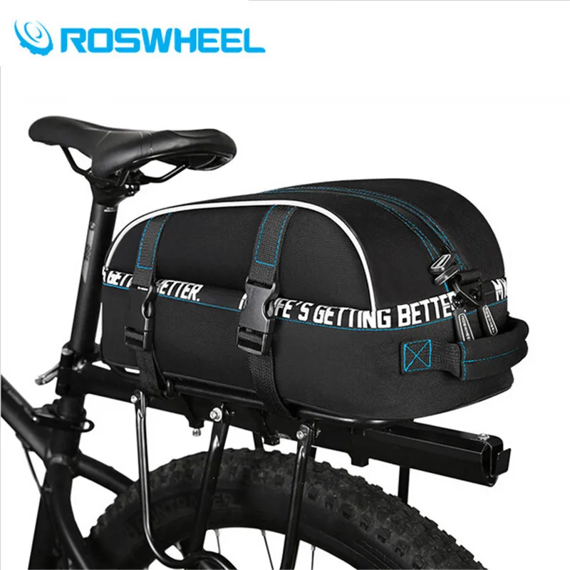 ROSWHEEL велосипедная сумка 8L Водонепроницаемый велосипед задней багажной сетки