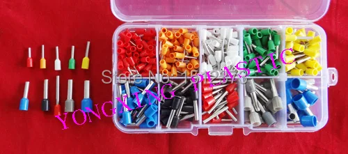 

395PCS/ cord end terminal wire ferrules 22-10AWG cable ends cord terminal 10 color 10 size mixed