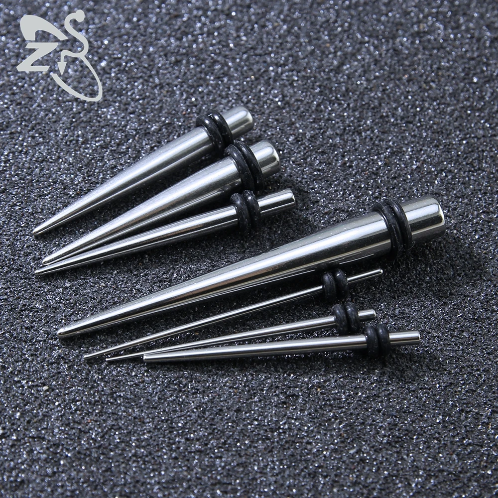 1 пара новый стиль унисекс модные серьги из нержавеющей стали с конической вилкой