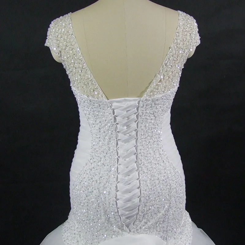 QQ Lover New Mermaid Wedding Dress With Video Custom-made African Styles Gown Dresses | Свадьбы и торжества