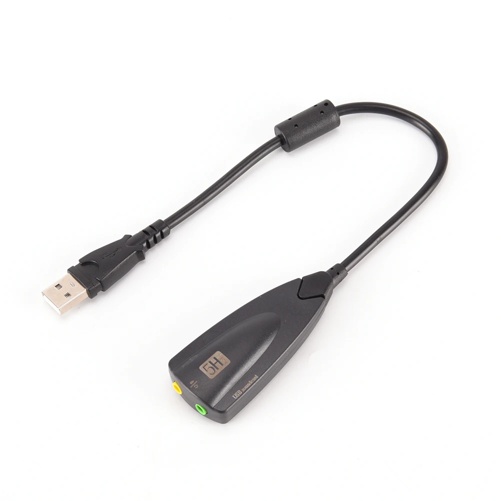 Внешняя звуковая карта USB 5H V2 7 1 аудиоадаптер к 3D CH виртуальный канал дорожка для
