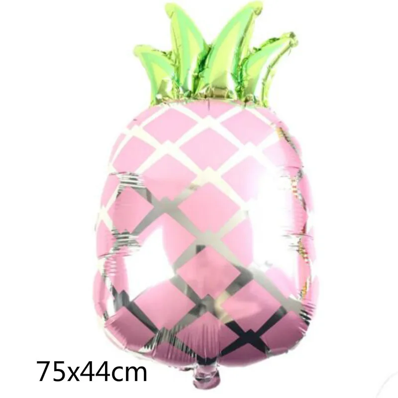 pink pineapple 1 Гавайская тема вечерние воздушные шары из фольги Фламинго Ананас мороженое фрукты воздушные шары летние вечерние украшения - Цвет: pink pineapple 1