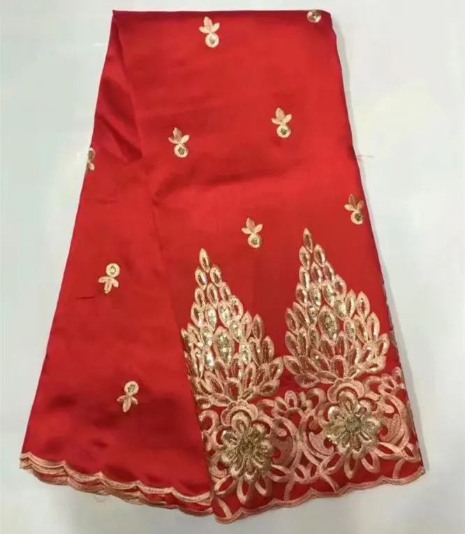 Newest purple Color African George Lace Fabric 5 Yards/lot Super Quality For Woman Dress b-6-2 | Дом и сад