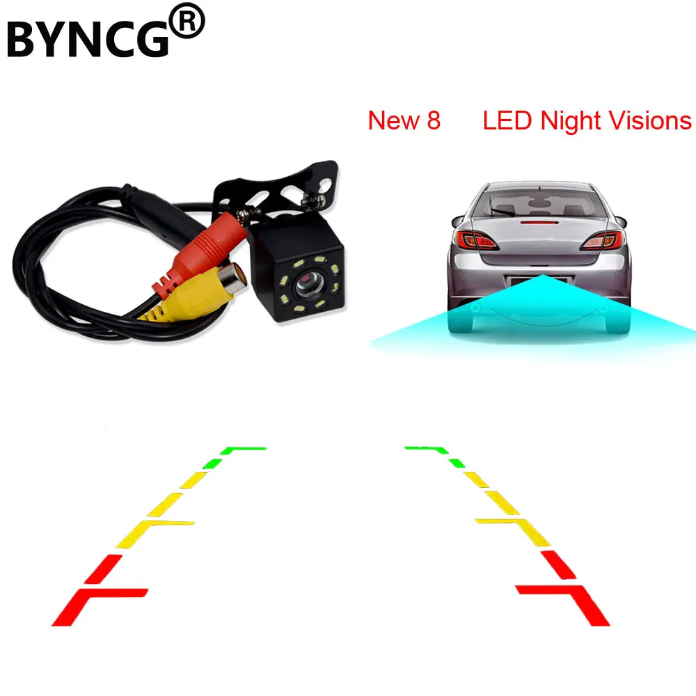 Автомобильная камера заднего вида универсальная запасная парковочная 8