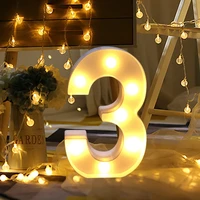 alphabet number digital letter led light white light up decoration symbol indoor wall decor wedding party window display light10