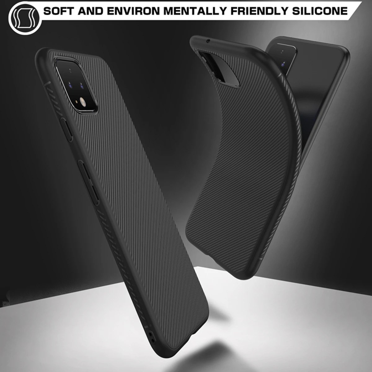 For Google Pixel 4 XL Case Soft Silicone Shockproof Rugged Matte Textured Slim TPU Cover Pixel4 4A Armor | Мобильные телефоны и