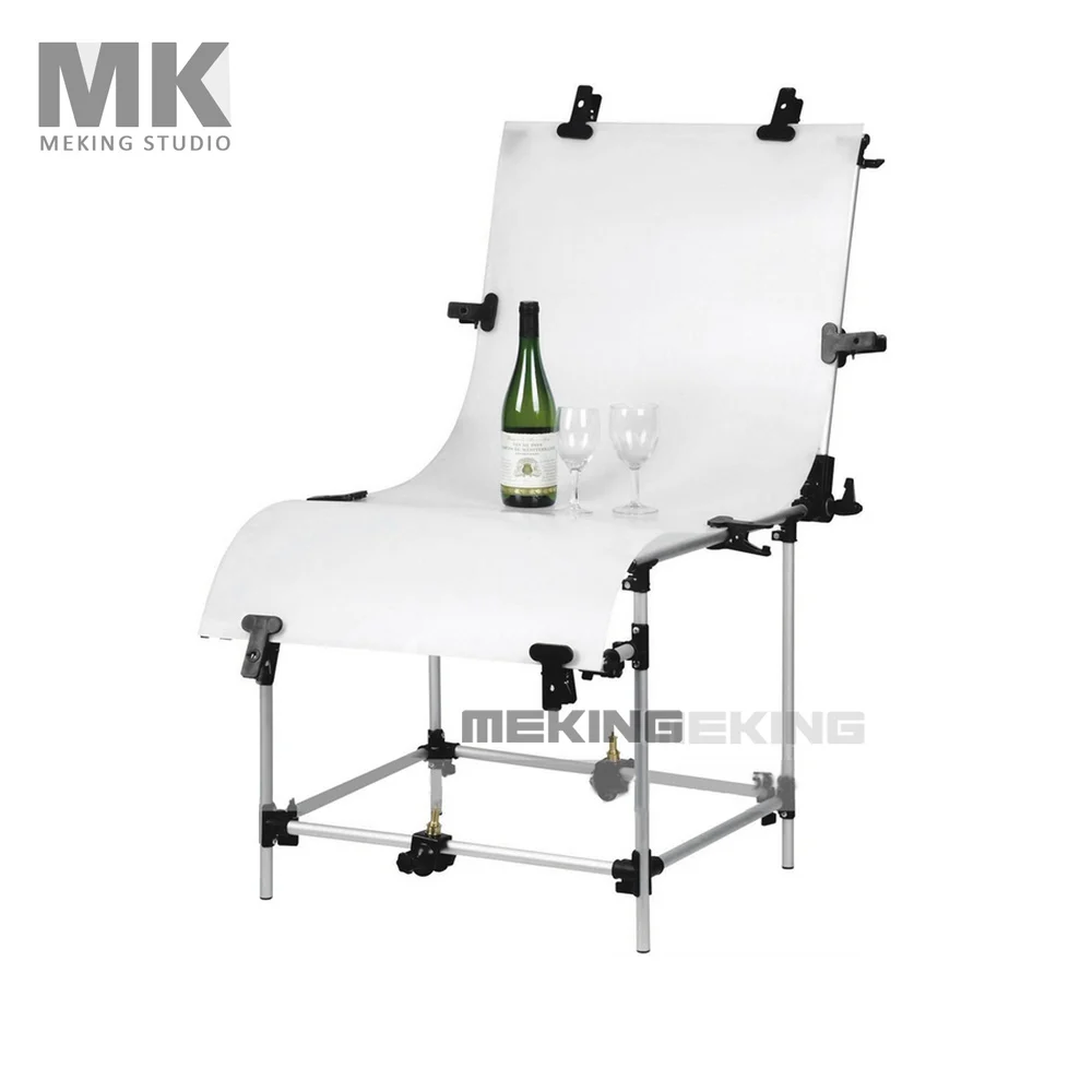 Студийный фото стол с Plexi крышкой 60*130 см фоновая завеса алюминиевый корпус для