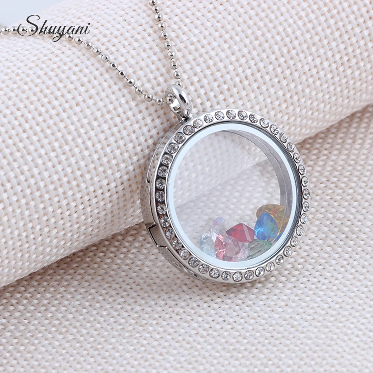 Модные ювелирные изделия унисекс 1 шт. 30 мм серебряное Хрустальное стекло