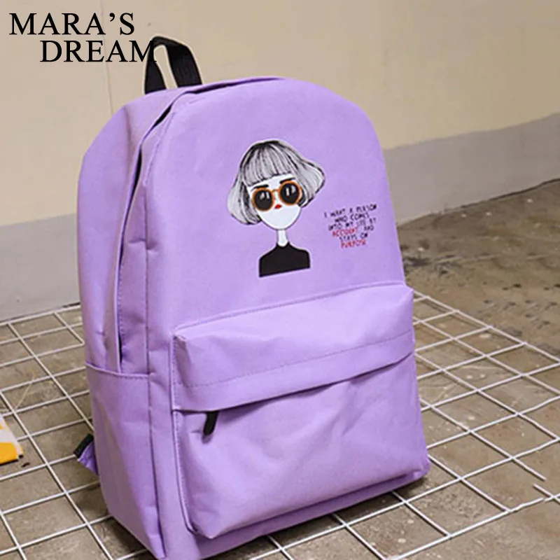 Mara's Dream новый холщовый рюкзак с принтом для школьников сумка на плечо женщин