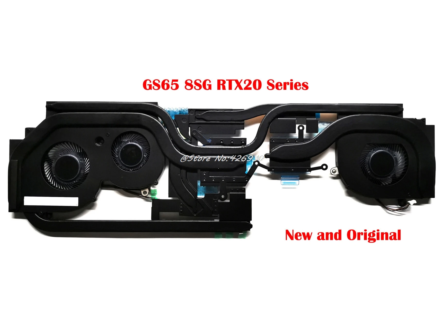 CPU GPU вентилятор и радиатор для MSI GS65 8SG RTX2060 2070MaxQ 2080MaxQ GS65VR BS5005HS U2F1 U2L1 16Q1