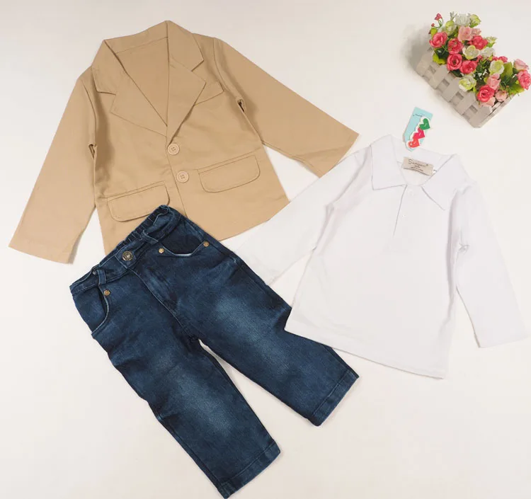 Повседневные детские комплекты одежды весенне-осенние для маленьких мальчиков