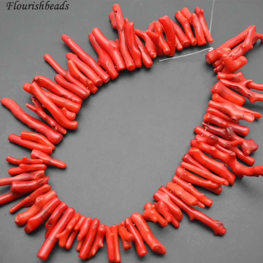 Красные ветки дерева бамбуковые коралловые свободные бусины для изготовления