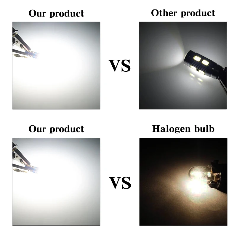 

2pcs White T10 168 194 W5W LED Canbus For 3030 Chip Led Replacement Bulbs For Car License Plate Lights Parking Lights Styling