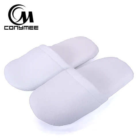JD-SHFG White CONYMEE/Новинка года; тапочки для гостиницы/путешествий; Мужская модная повседневная обувь; домашние теплые тапочки; Pantufas; Мужская мягкая обувь - Цвет: JD-SHFG White