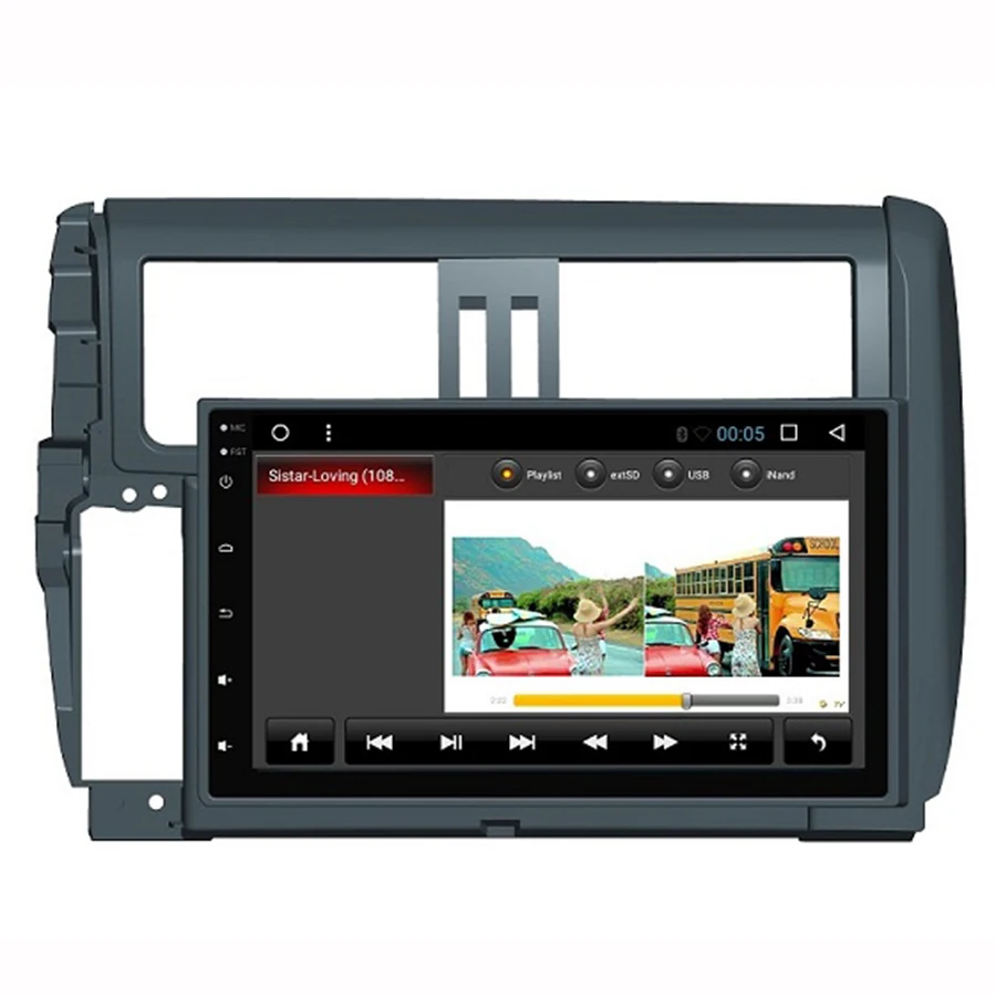 Asvegen Аудио Видео плеер 9 ''Android 7 1 четырехъядерный автомобильный навигационный