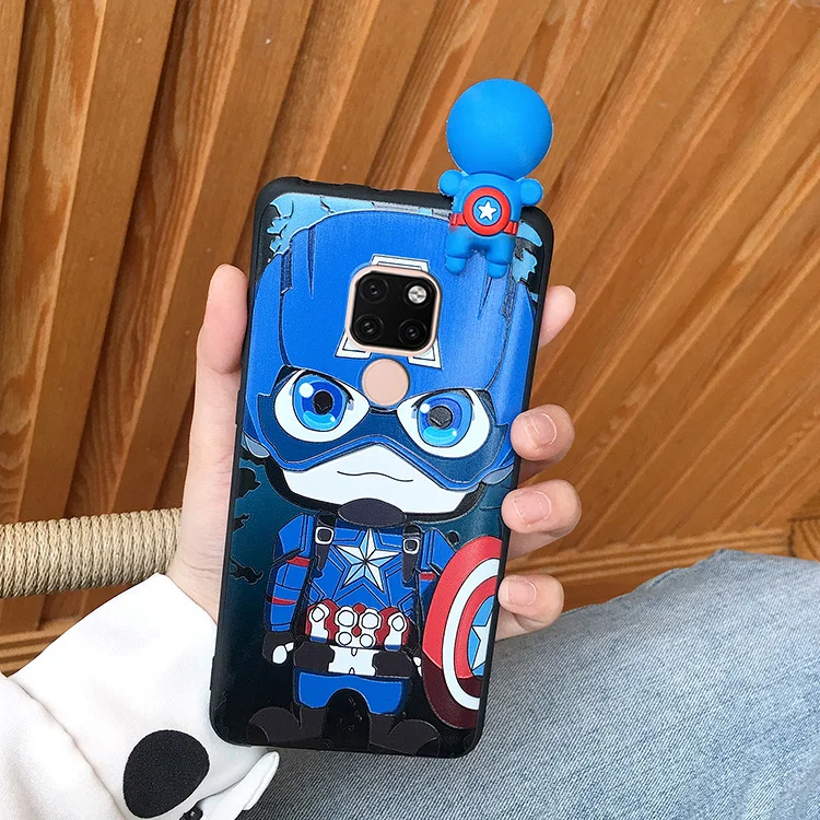 Милый 3D чехол для телефона с героями Мстителей для iphone XS, XR, 4S, 5S, 6, 6 S, 7 P, 8, 8 Plus, задняя крышка с изображением Человека-паука, Железного человека