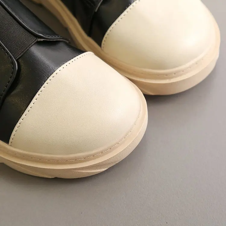 Женские мотоциклетные ботинки Aleafalling винтажные повседневные с круглым носком на