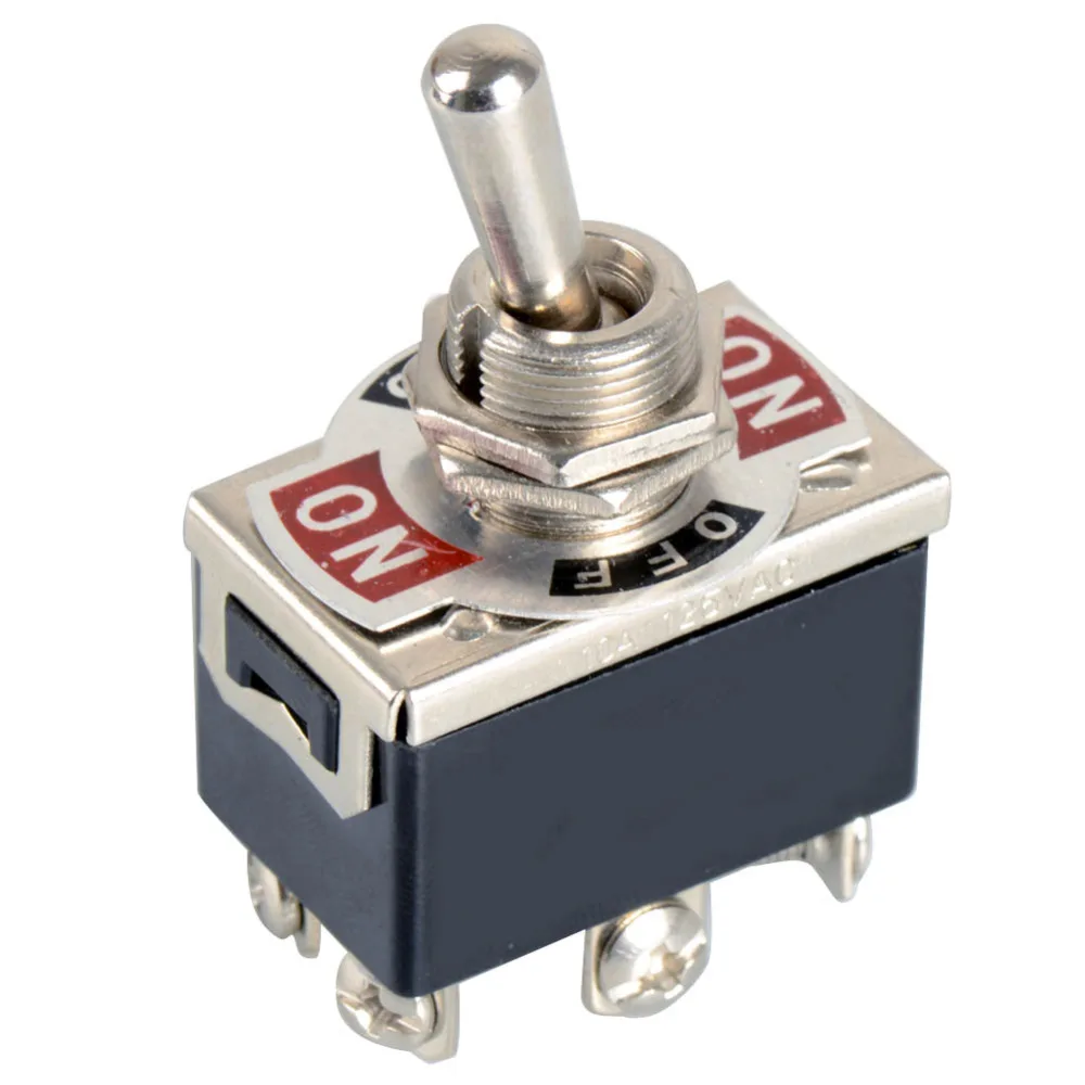 1xblack 6-Pin переключатель DPDT ON-OFF переключатель 15A 250V мини-переключатели E-TEN1322 инструмент