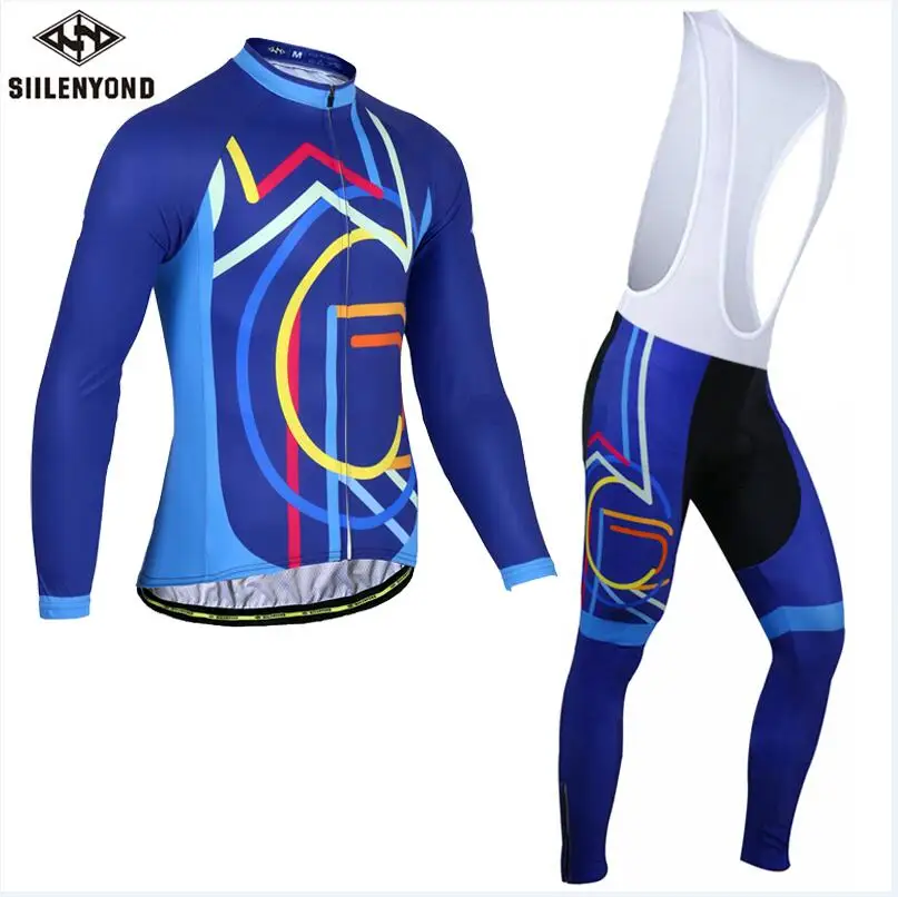 SIILENYOND Pro зимний термальный флисовый комплект для велоспорта, Майо, Ropa Ciclismo, одежда для горного велосипеда, одежда с длинным рукавом, велосипедные костюмы - Цвет: CBJ-BT-S1501