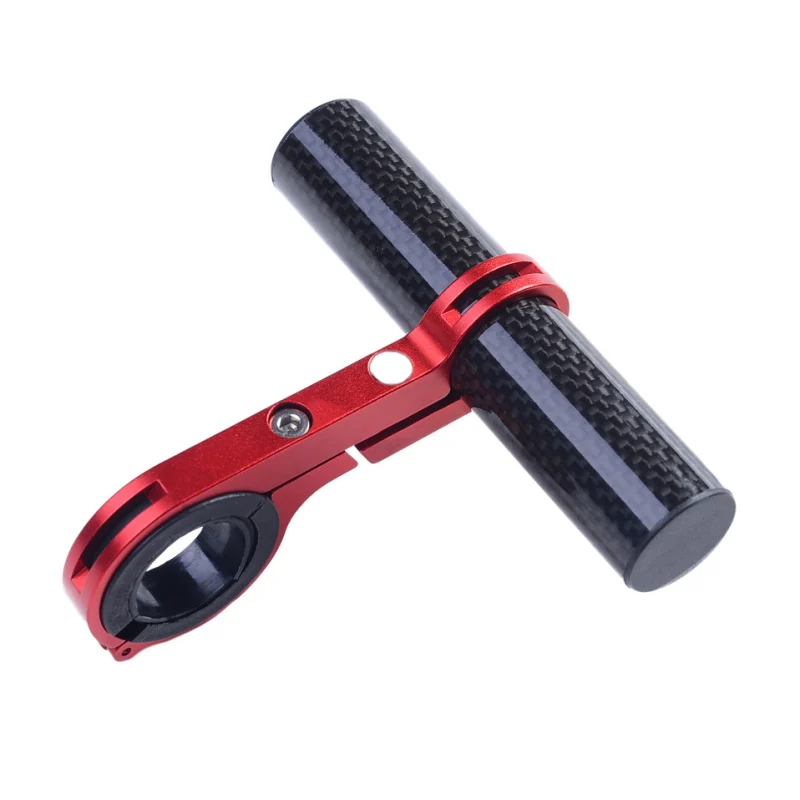 10CM Bicycle Handlebar Extended Bracket Headlight Mount Bar Computer Holder Bike Lamp Flashlight Support Extender Carbon Fiber | Спорт и