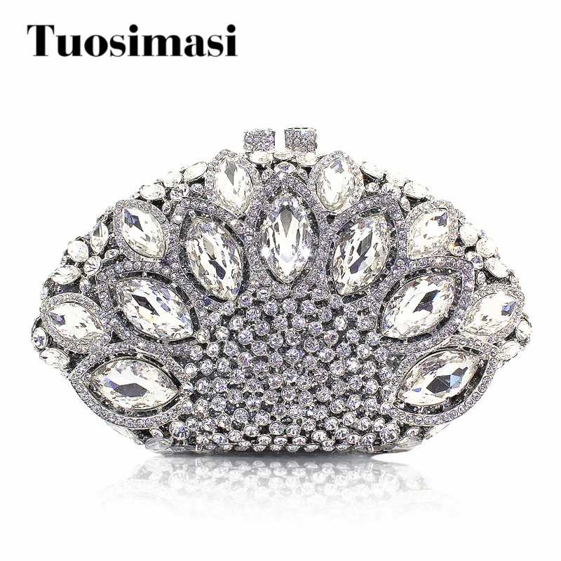 Новый дизайн сумок женская сумка клатч кошелек для свадьбы (8753A S)|crystal clutch bag|designer