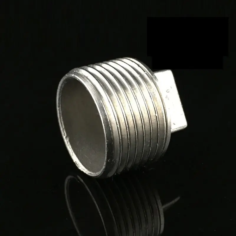 

3/8" BSP Male Thread 304 Stainless Steel Pipe Countersunk Plug Square Head Socket Pipe Fittings End Cap