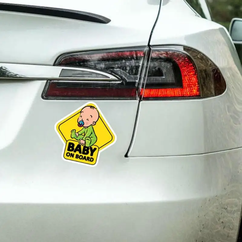 Детские светоотражающие автомобильные наклейки Предупреждение ющие знаки