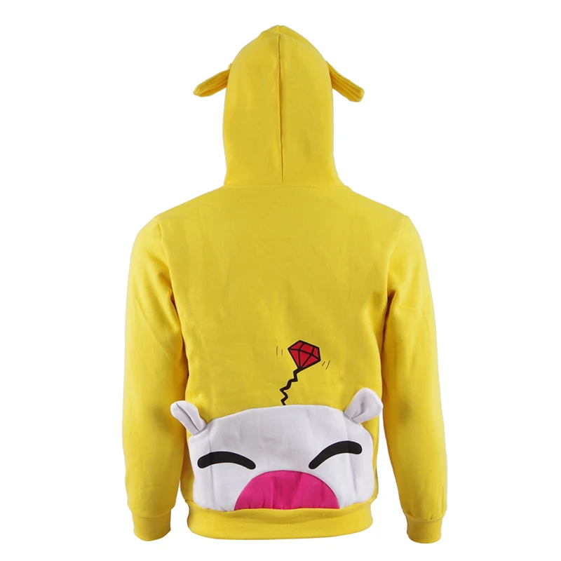 Moogle Chocobo толстовки Final Fantasy XV Noctis Choco-Mog пальто желтый костюм Косплей Карнавальный пуловер Толстовка рождественское пальто
