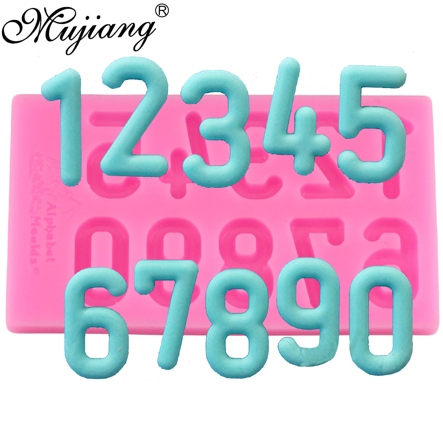 Mujiang DIY цифры конфеты силиконовые формы шоколад желе формы вечерние инструменты для украшения тортов из мастики 3D ремесло Мыло, фимо, глина формы